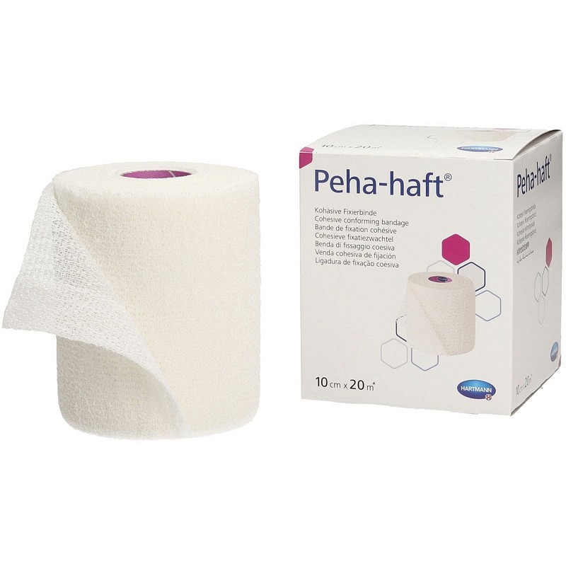 Peha-haft 932449 cohesief elastisch verband 20 m x 10 cm - latexvrij
