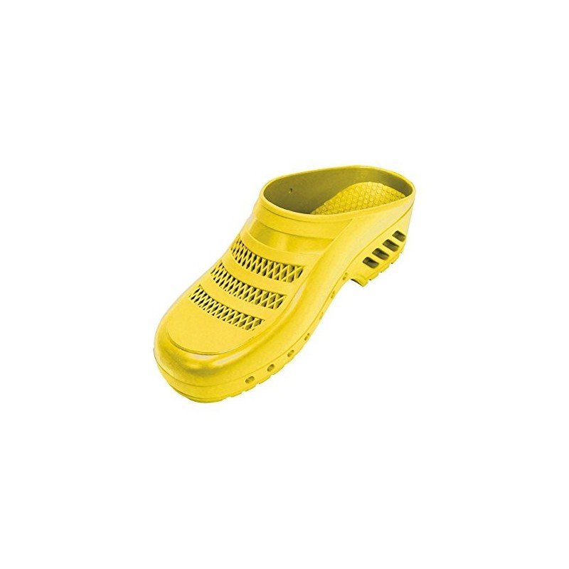 Professional clogs, upper with holes, 42-43, yellow