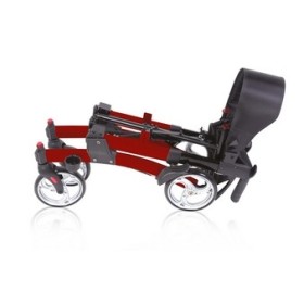 Összecsukható rollator artemis alumínium - Összecsukható pushchair típusú bezárás
