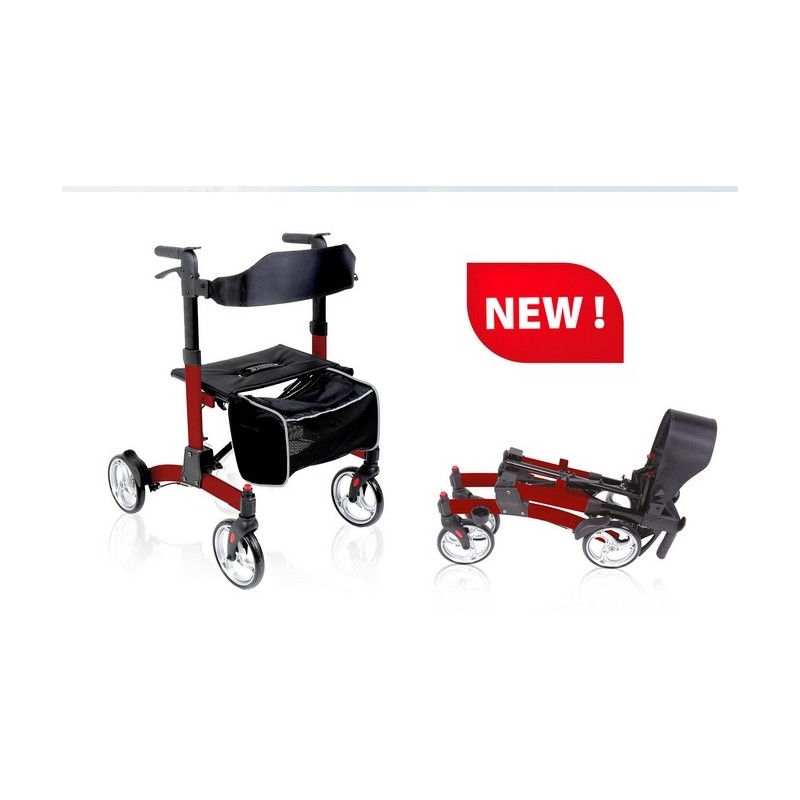 Artemis aluminum folding rollator – stroller type folding