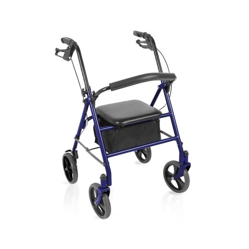 Rollator pliabil din oțel vopsit – teti – albastru