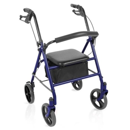 Rollator pliabil din oțel vopsit – teti – albastru