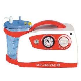 Aspirateur chirurgical askir 230/12v br neuf - avec batterie - pot flovac 1 litre re 310211/03