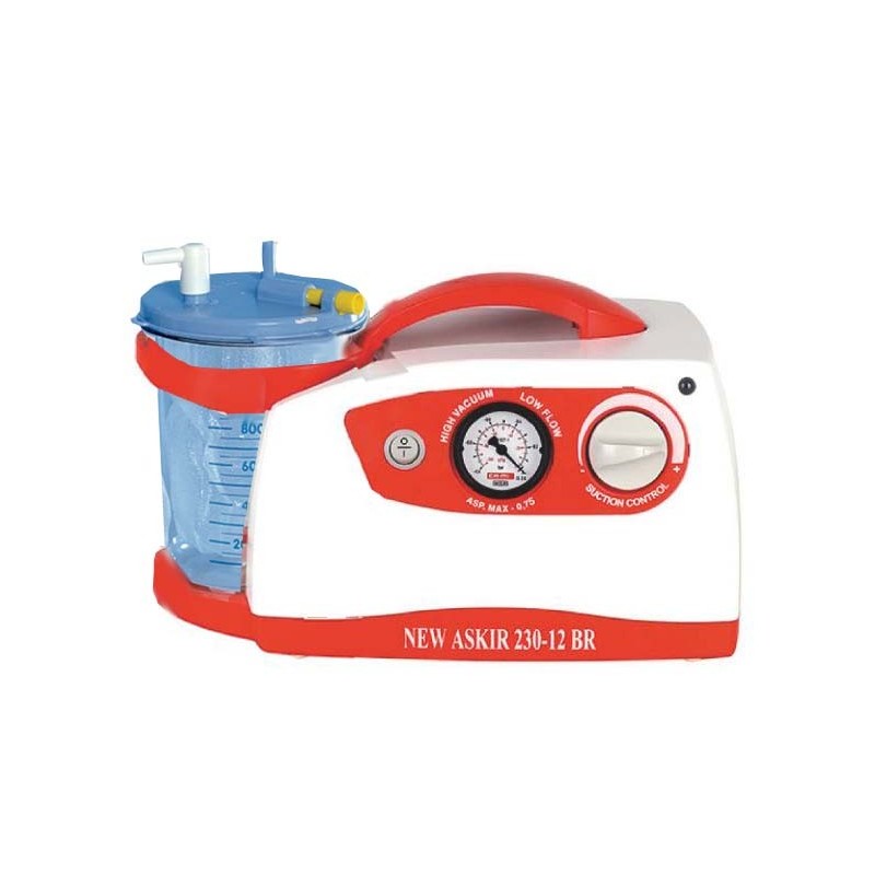 Aspirator chirurgical nou askir 230/12v br - cu baterie - borcan flovac de 1 litru re 310211/03