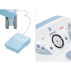 Nov kirurški aspirator hospivac 400 z dvema 2-litrskima kozarcema in nožnim upravljalnikom