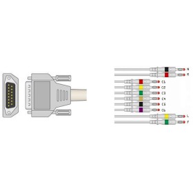 Cablu pacient pentru ecg agilent, aspel, astron, cardiette, cardioline, cardiorapid, gima, hp, innomed, nihon-kohden, philips