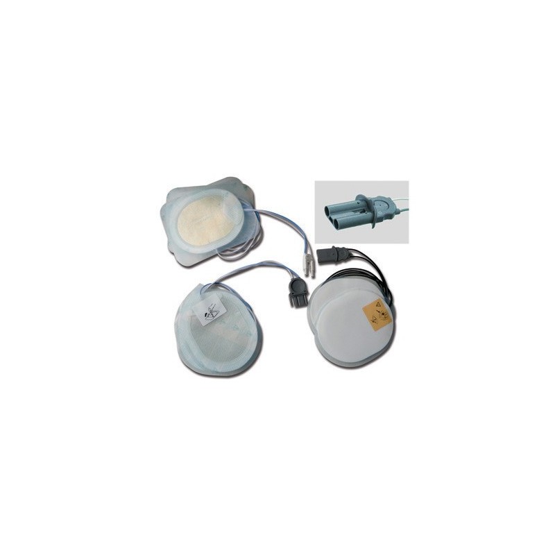 Par av philips laerdal medical heartstart fr3 aeddefibrillatorplattor, med m3860a och m3861a ekg-modul - 1 par f7950