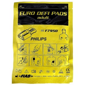 Pair of philips laerdal medical heartstart fr3 aeddefibrillator pads, with m3860a & m3861a ecg module - 1 f7950 pair