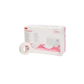 3m transpore - cerotto in plastica traforata, 1527-0 - 12,5mm x 9,14m - 24 rotoli