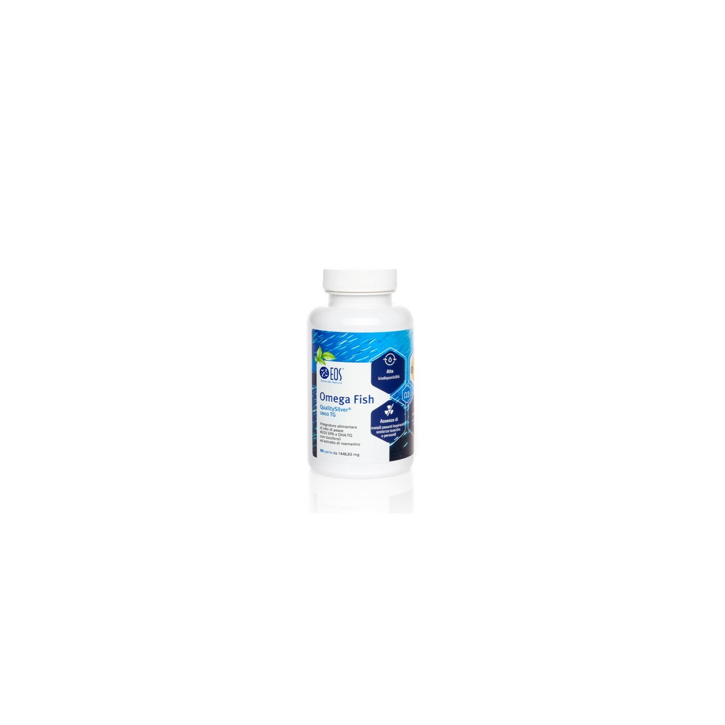 Omega fisch 90 perlen von 1448,63 mg