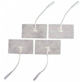 Wire electrodes for electrostimulation and rectangular tens, 45mm x 65mm 4 pcs.