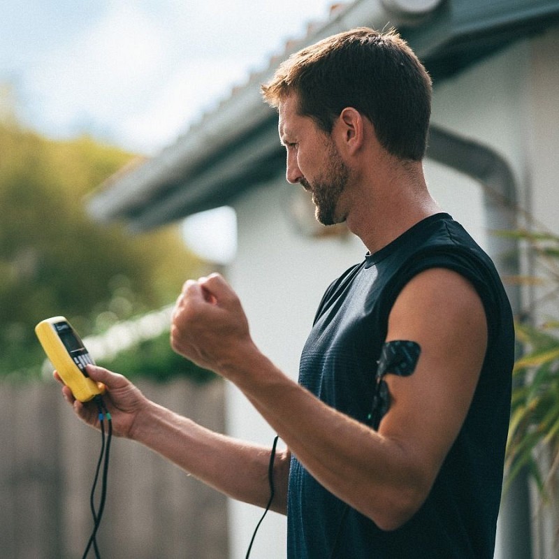 Compex fitness elektrostimulator för att förbättra konditionen