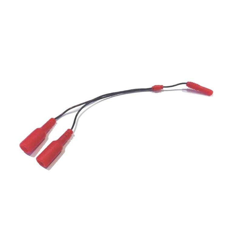 Cabo y vermelho para uso com sondas anais - vaginais de 4 eletrodos com estimulador de canal único.