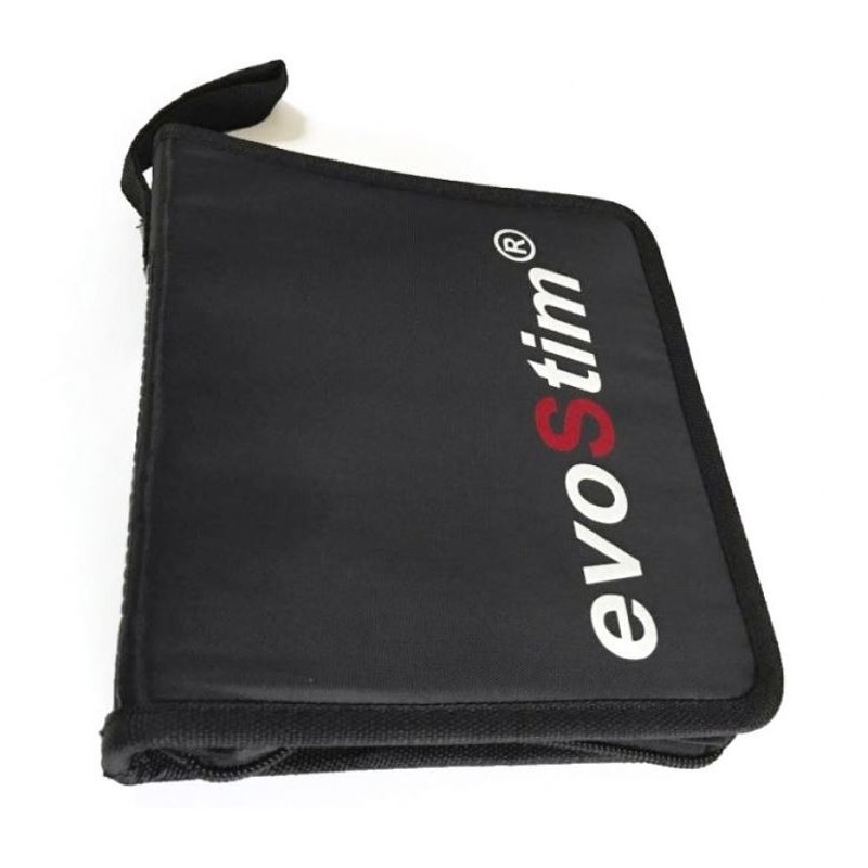 Eletroestimulador beac evostim t de canal duplo para dor e músculos, com técnicas de tens e nms.