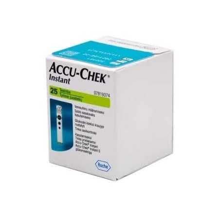 25 tiras para medidor instantáneo de glucosa en sangre Accu-Chek
