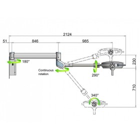 Lampa operacyjna pentaled 30e - naścienna