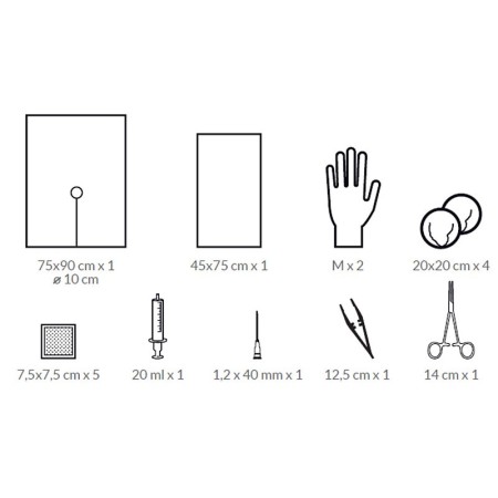 Kit cateterismo sterile - 1 kit
