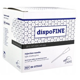 Sterila 22g sprutnålar dispofin 0,7 x 40 mm svart - 100 st.