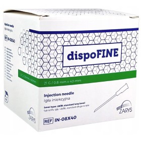 Ace hipodermice sterile dispofine 21g 0,8 x 40 mm, verde - 100 buc.