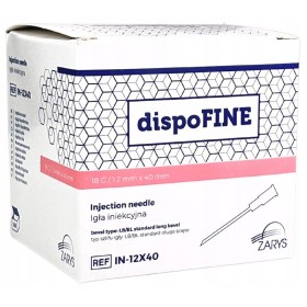 Steril injekciós tűk 18g dispofine 1,2 x 40 mm rózsaszín - 100 db.