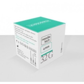 Needletech - Aghi Mesoterapia sterili - 32G Lunghezza 4mm - 100 AGHI