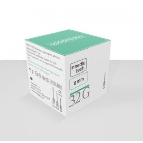 Needletech - Aghi Mesoterapia sterili - 32G Lunghezza 8mm - 100 AGHI