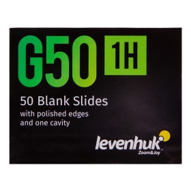 Lames vides à cavité unique levenhuk g50 1h, 50 pcs.