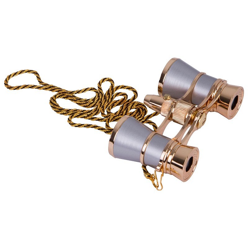 Binocolo da teatro levenhuk broadway 325f (con luce led e cordoncino da collo)