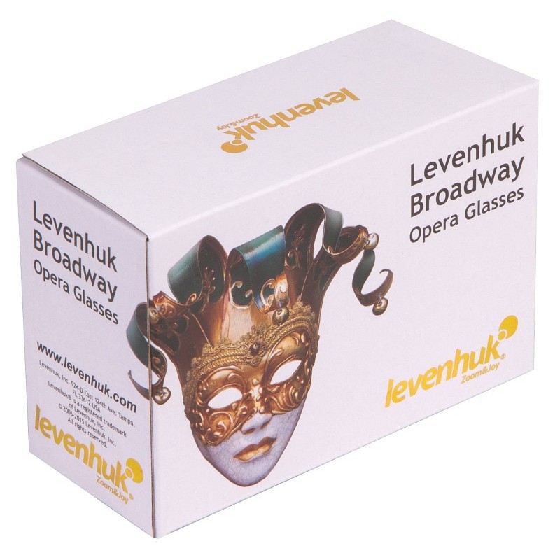 Binocolo da teatro levenhuk broadway 325f (con luce led e cordoncino da collo)