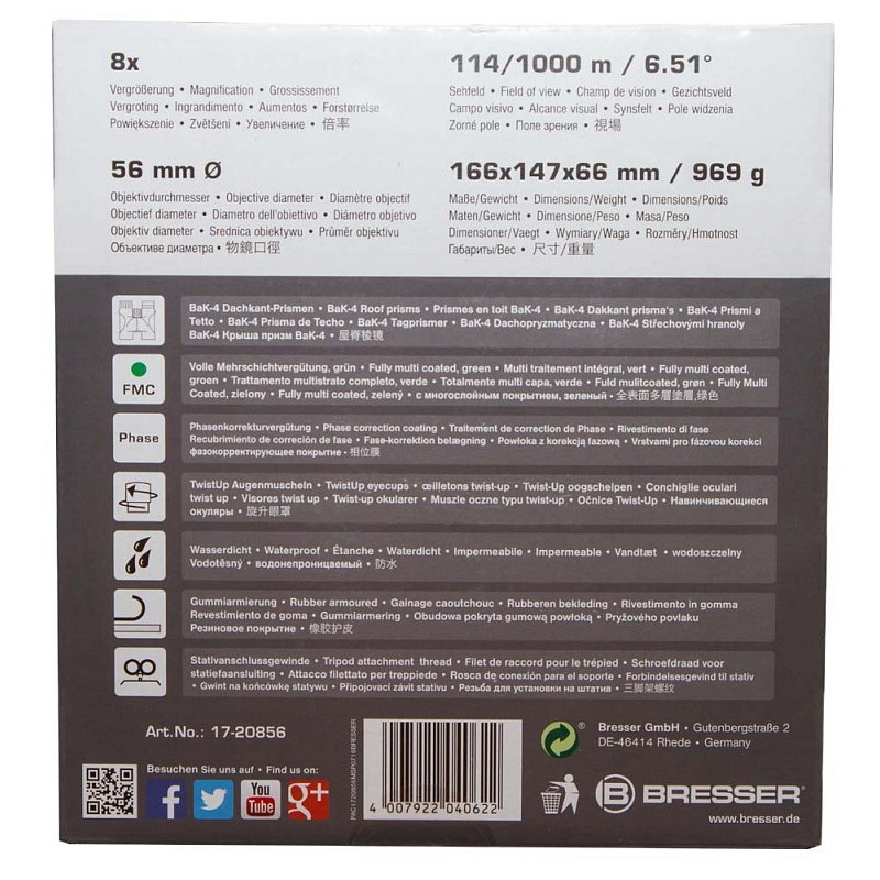 Bresser pirsch 8x56 távcső