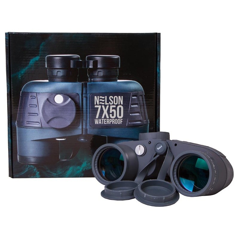 Binocolo levenhuk nelson 7x50 con reticolo e bussola