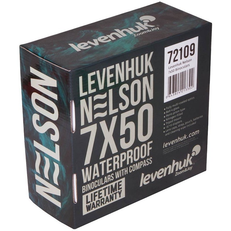 Jumelles levenhuk nelson 7x50 avec réticule et boussole