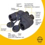Binocolo Levenhuk Nelson 7x50 con reticolo e bussola