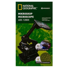 Microscopio bresser national geographic 40-1280x con soporte para smartphone