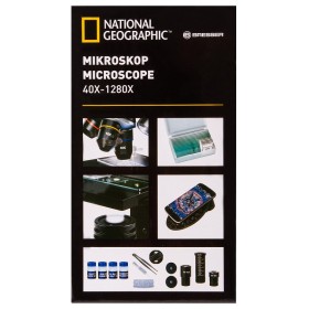 Microscop bresser national geographic 40–1280x cu suport pentru smartphone