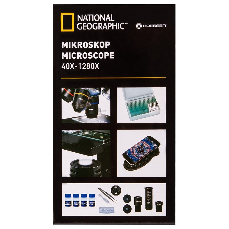 Bresser national geographic 40-1280x mikroszkóp okostelefon tartóval