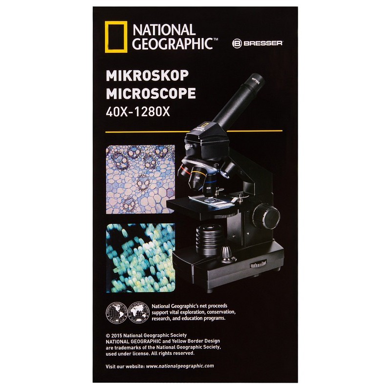 Bresser national geographic 40-1280x microscoop met smartphonehouder