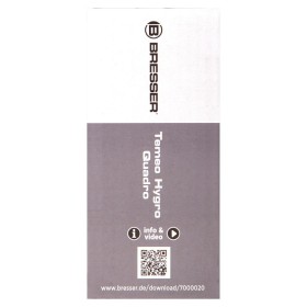 Bresser temeo hygro quadro thermometer & hygrometer, black