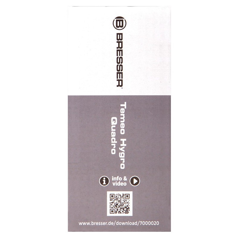 Bresser temeo hygro quadro termómetro e higrómetro, negro