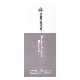 Bresser temeo hygro quadro thermometer & hygrometer, black