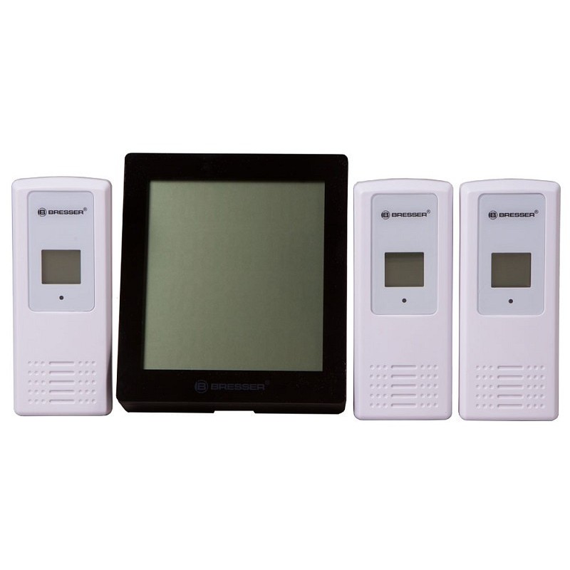 Termometru și higrometru bresser temeo hygro quadro, negru