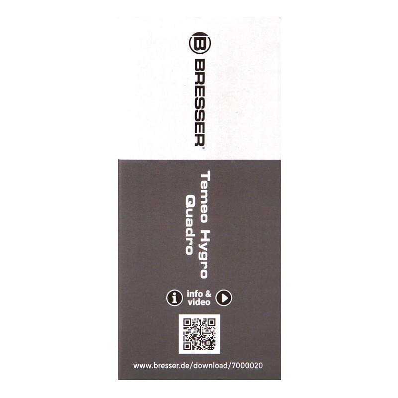 Estación meteorológica bresser temeo hygro quadro, negro