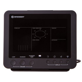 Station météo bresser 5 en 1 avec écran couleur, noir