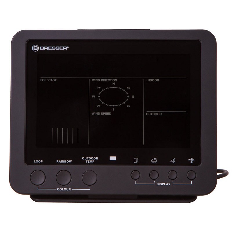 Bresser 5-in-1 weather station with colour display, black
