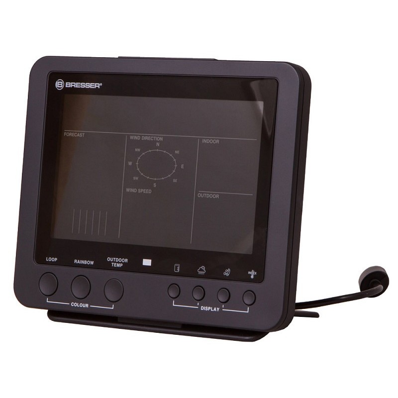 Bresser 5-in-1 weather station with colour display, black
