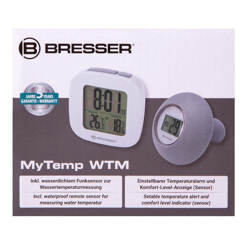 Thermomètre de bain numérique bresser mytemp wtm