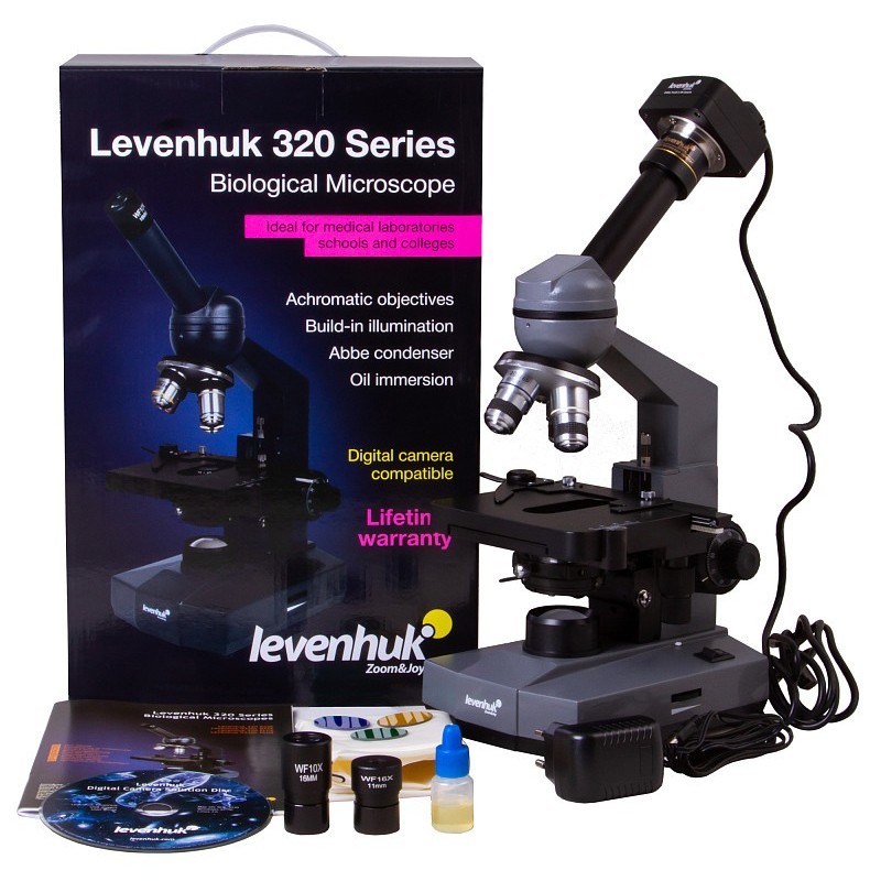 Microscope monoculaire numérique levenhuk d320l plus 3.1m