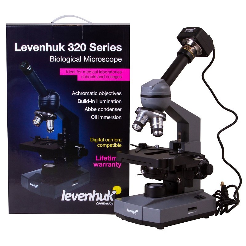 Microscope monoculaire numérique levenhuk d320l plus 3.1m