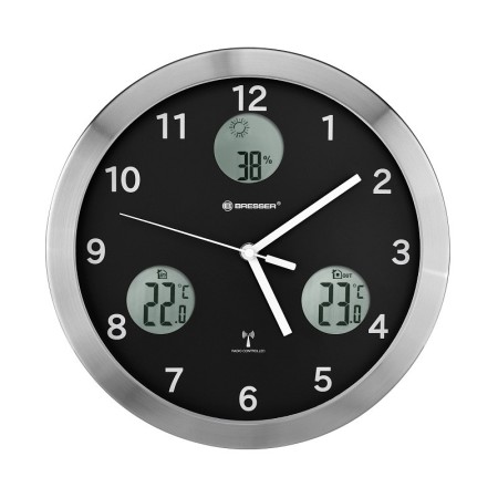 Orologio da parete bresser mytime io 30 cm, nero