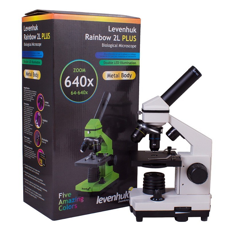 Microscopio levenhuk rainbow 2l plus